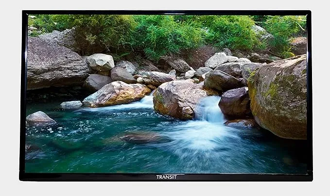 FREE SIGNAL TV Transit 12 Volt Flat Screen TV for RV, 32 inch TV with LED Screen, AC/DC Powered with HD Resolution, HDMI/USB Inputs, Use in RVs, Campers, Boats and Off-Grid Applications