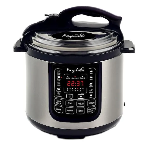 MegaChef 8 Quart Digital Pressure Cooker with 13 Pre-Set Multi Function Features