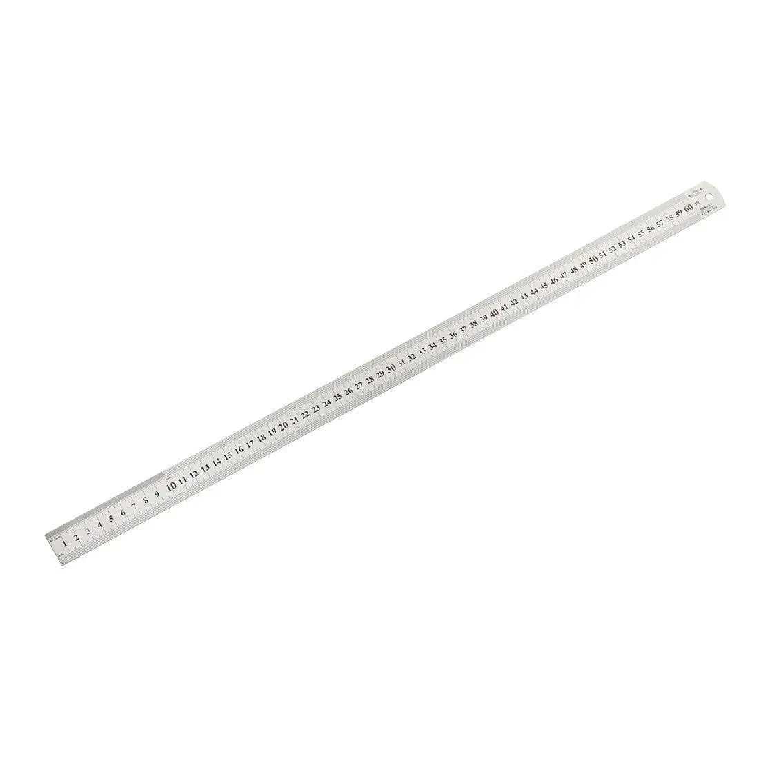 Uxcell Straight Ruler 60cm 24 Inch Metric Stainless Steel Measuring Ruler Tools 0.9mm Thickness