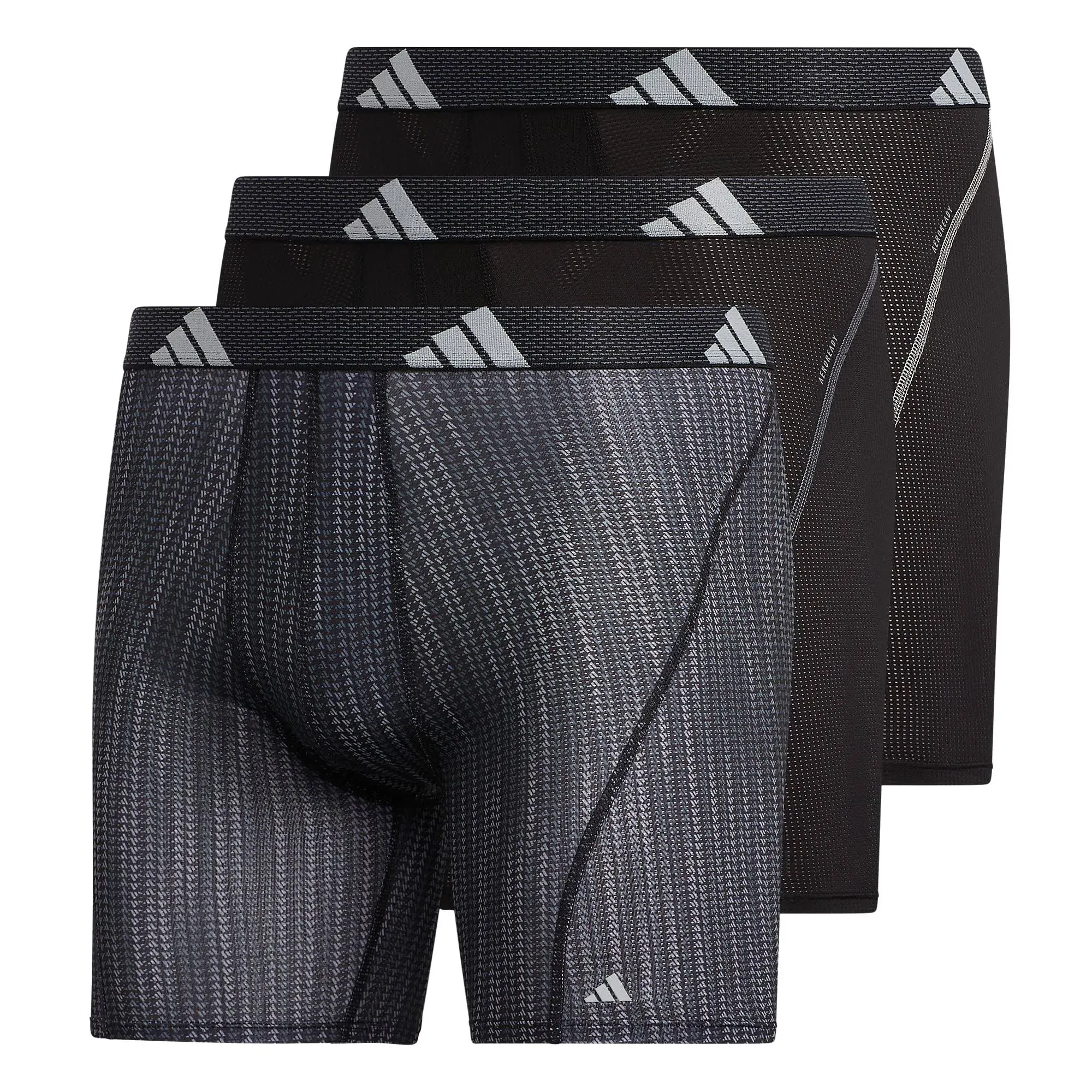 Adidas Men's Sport Performance Mesh Graphic 3-Pack Boxer Brief, Performance Wave ...