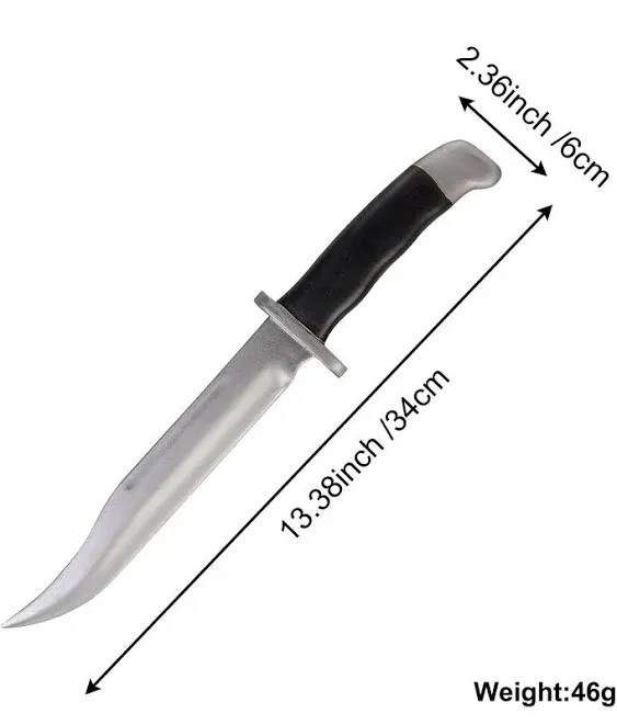 LarpGears Halloween Foam Rubber Training Fake Knife 13.5 Inches Martial Arts Safe ...