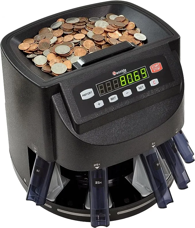 Cassida C200 Coin Sorter, Counter and Roller