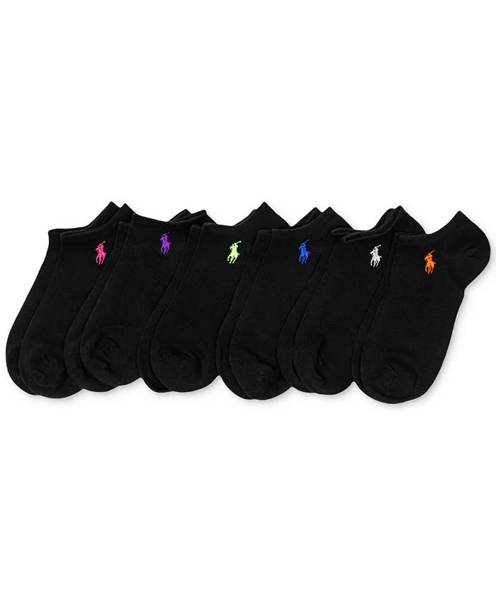 Polo Ralph Lauren Women's Flat Knit Low-Cut Socks (6 Pairs)