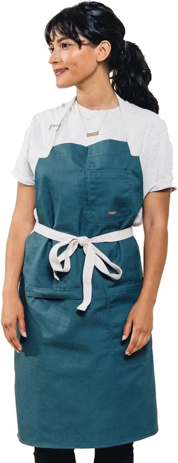 Caldo Cotton Kitchen Apron - Mens and Womens Professional Chef Bib Apron ...