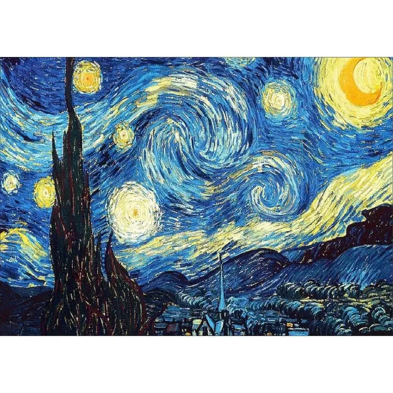 Van Gogh&#039;s Starry Night Diamond Painting, Van Gogh Diamond Painting Art Full ...