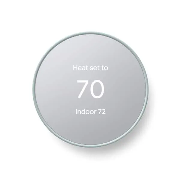 Google - Nest Smart Programmable Wifi Thermostat - Fog