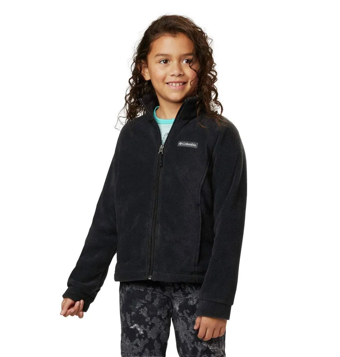 Columbia Benton Springs Fleece Jacket - Infant Girls' Black, 12/18M