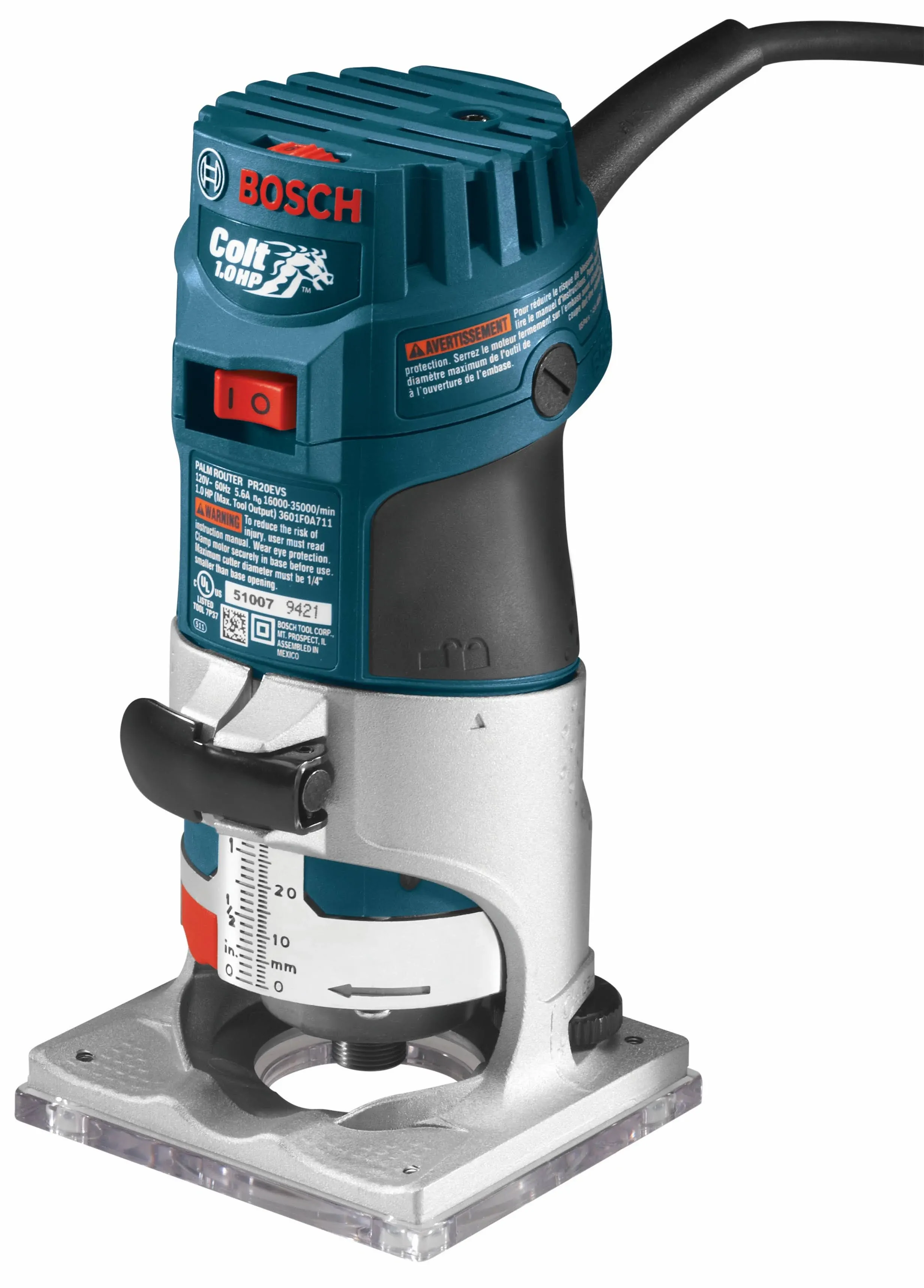 Bosch Coltâ„¢ Electronic Variable-Speed Palm Router