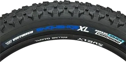 Vee Rubber Snowshoe XL Fat Bike Tire: 26" X 4.8" 120 Tpi Folding Bead Silica Compound, Black