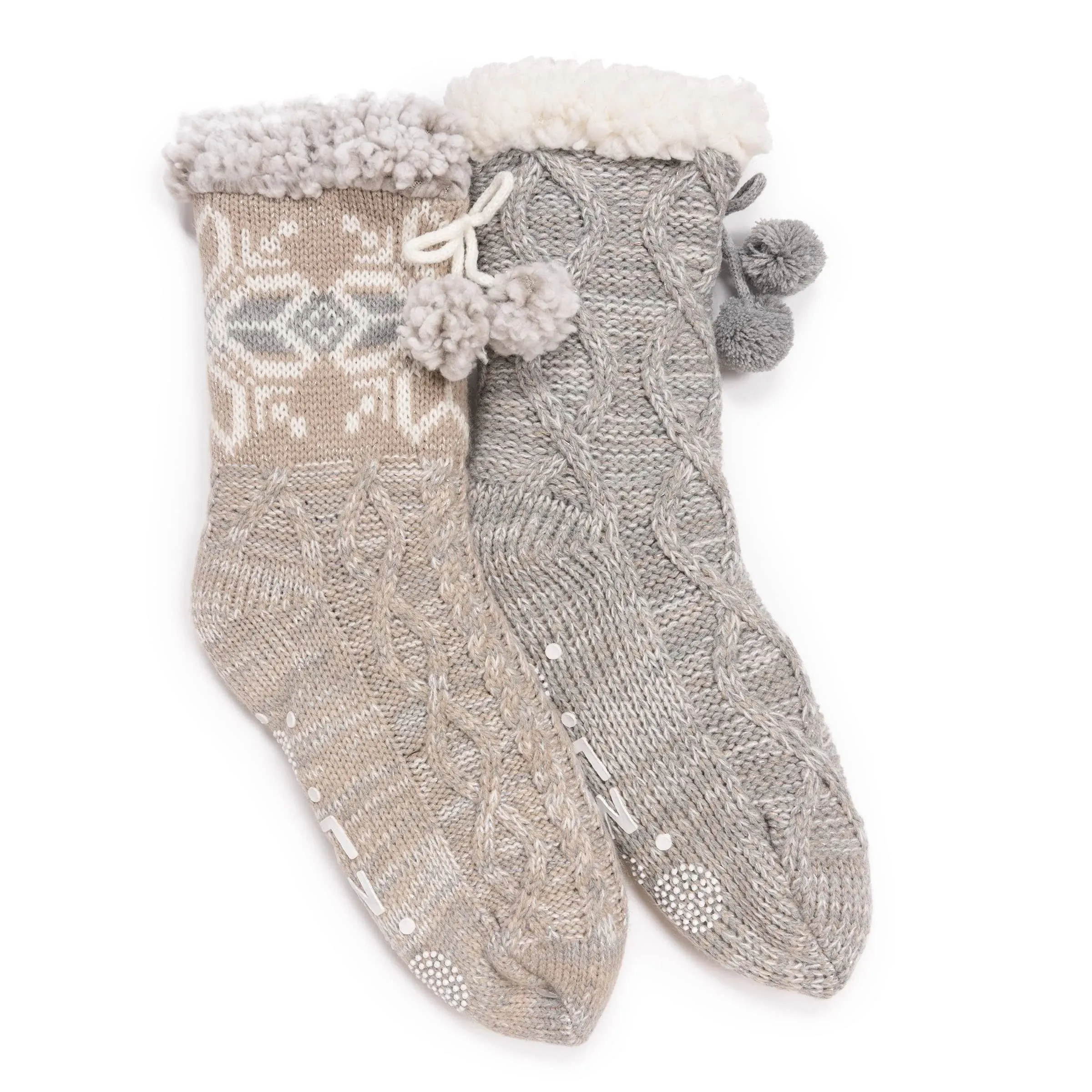 MUK LUKS Women's 2 Pair Pack Tall Cabin Socks