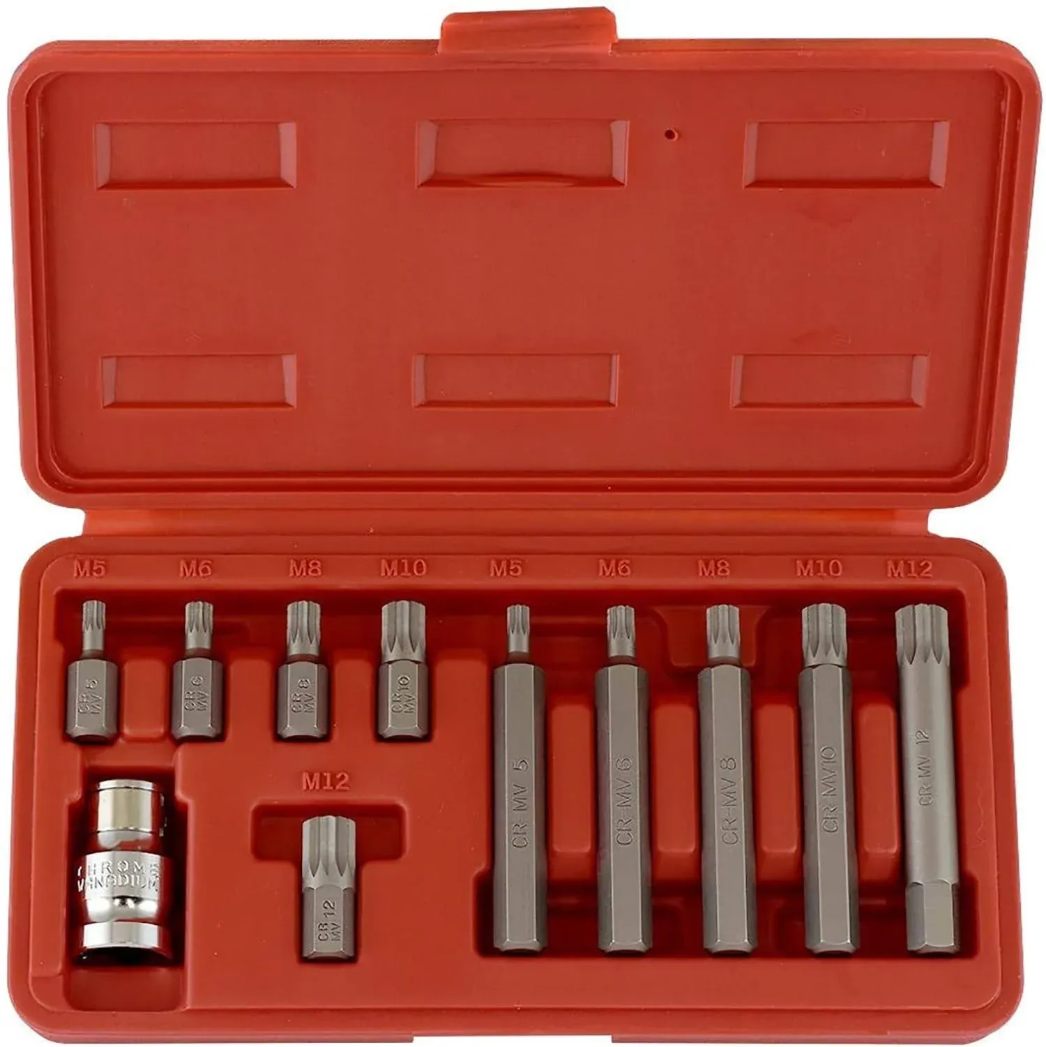 11 PC 12 POINT SPLINE BIT SET POWER TOOL NEW SET