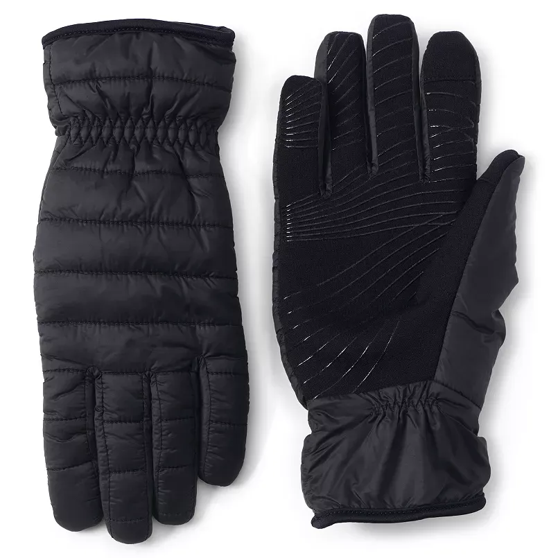 Lands' End Women's Wanderweight Quilted EZ Touch Screen Gloves