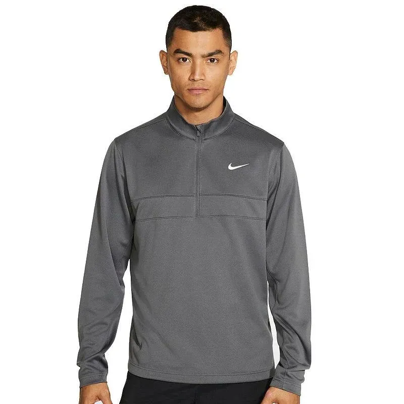 Nike Men&#x27;s Essential Dri-FIT Half-Zip Golf Pullover Obsidian NWT