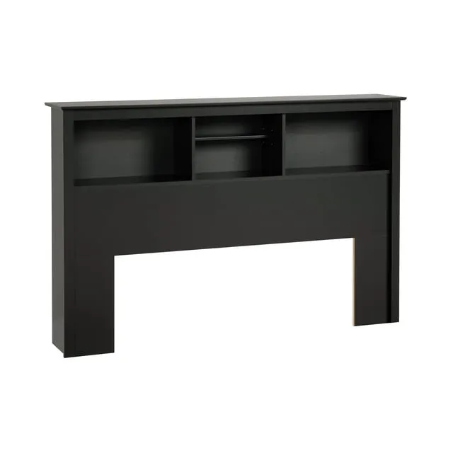 Prepac Black Full / Queen Bookcase Headboard