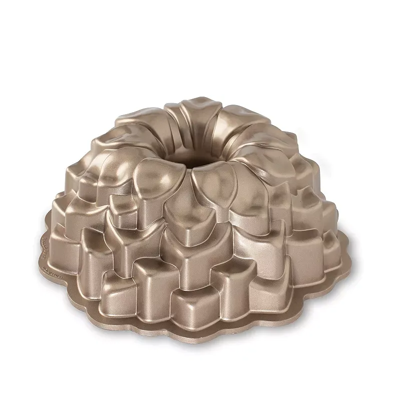 Nordic Ware Blossom Bundt Pan, Red/Coppr, 10 CUP