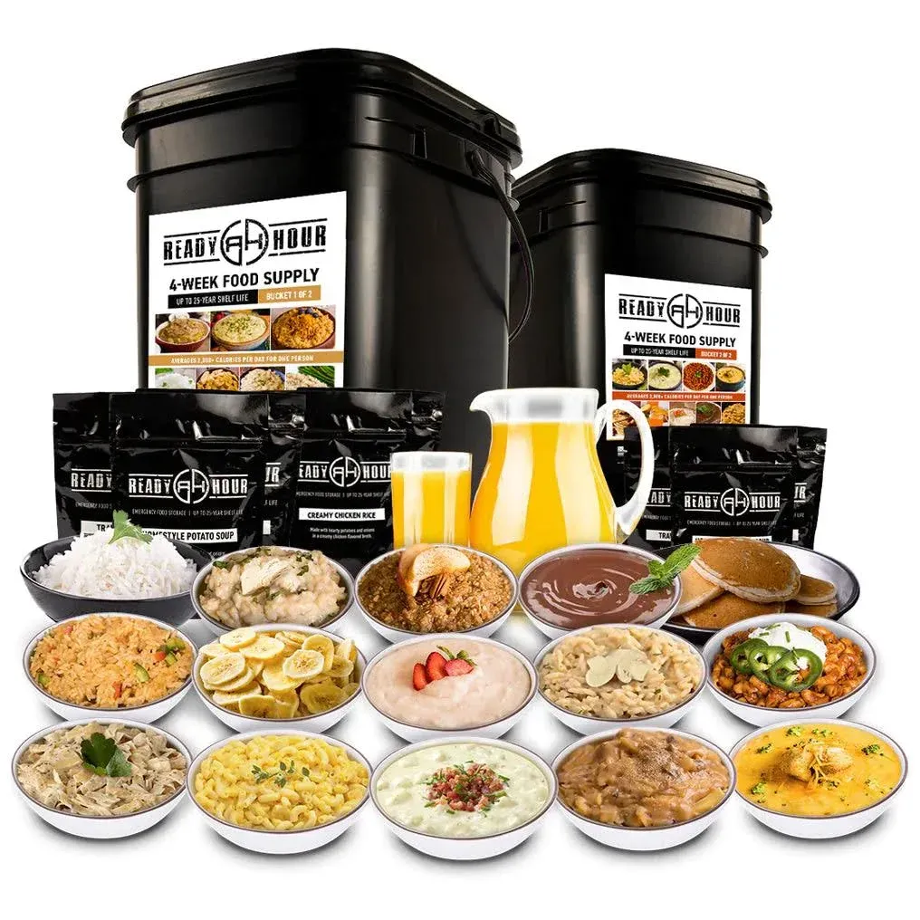 READY HOUR 4-Week Emergency Food Supply Bucket 2 Of 2 - 284 Servings - 30 Days