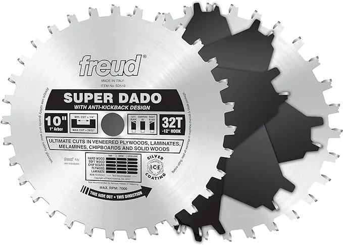 Freud SD510: 10" Super Dado Sets