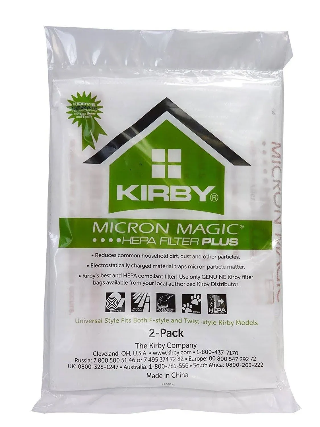 Kirby Bags HEPA Micron Magic Plus