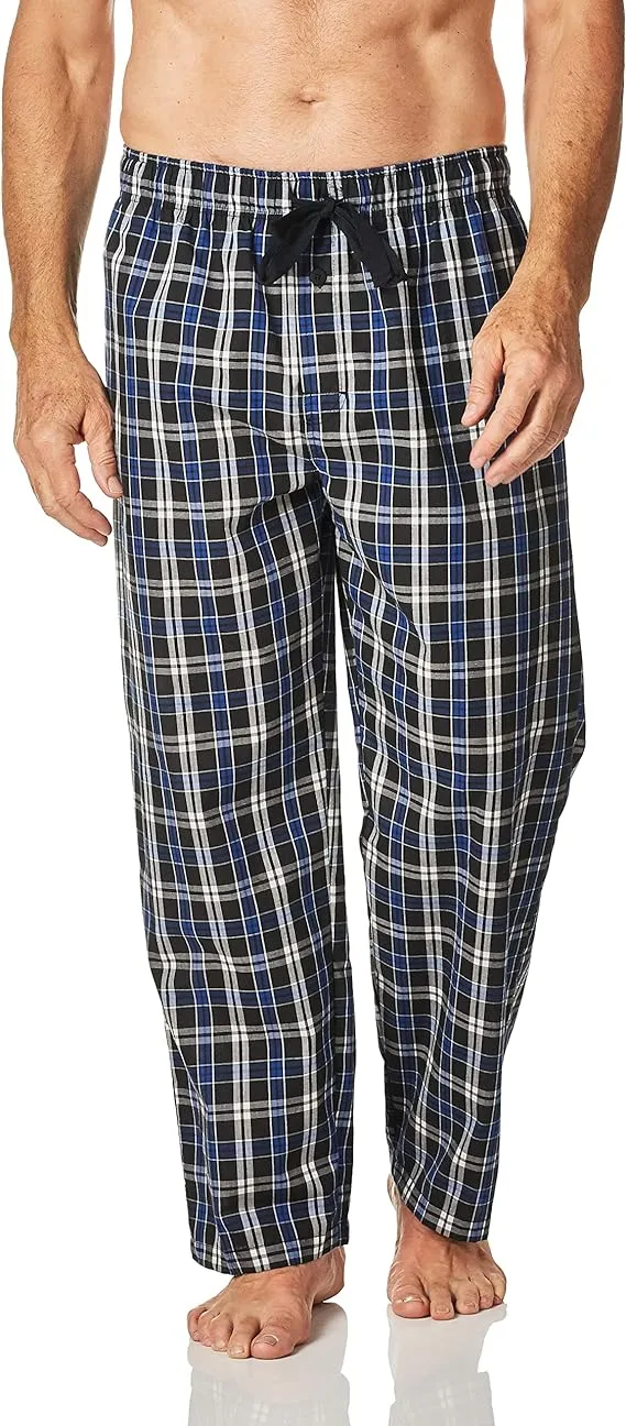 Fruit of the Loom Men's Broadcloth Woven Pajama Pants