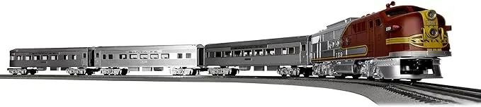 Lionel Santa Fe Super Chief LionChief Set with Bluetooth Capability, Electric O Gauge Model Train Set with Remote