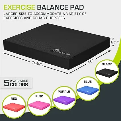 Exercise Balance Pad 15" x 19" Black