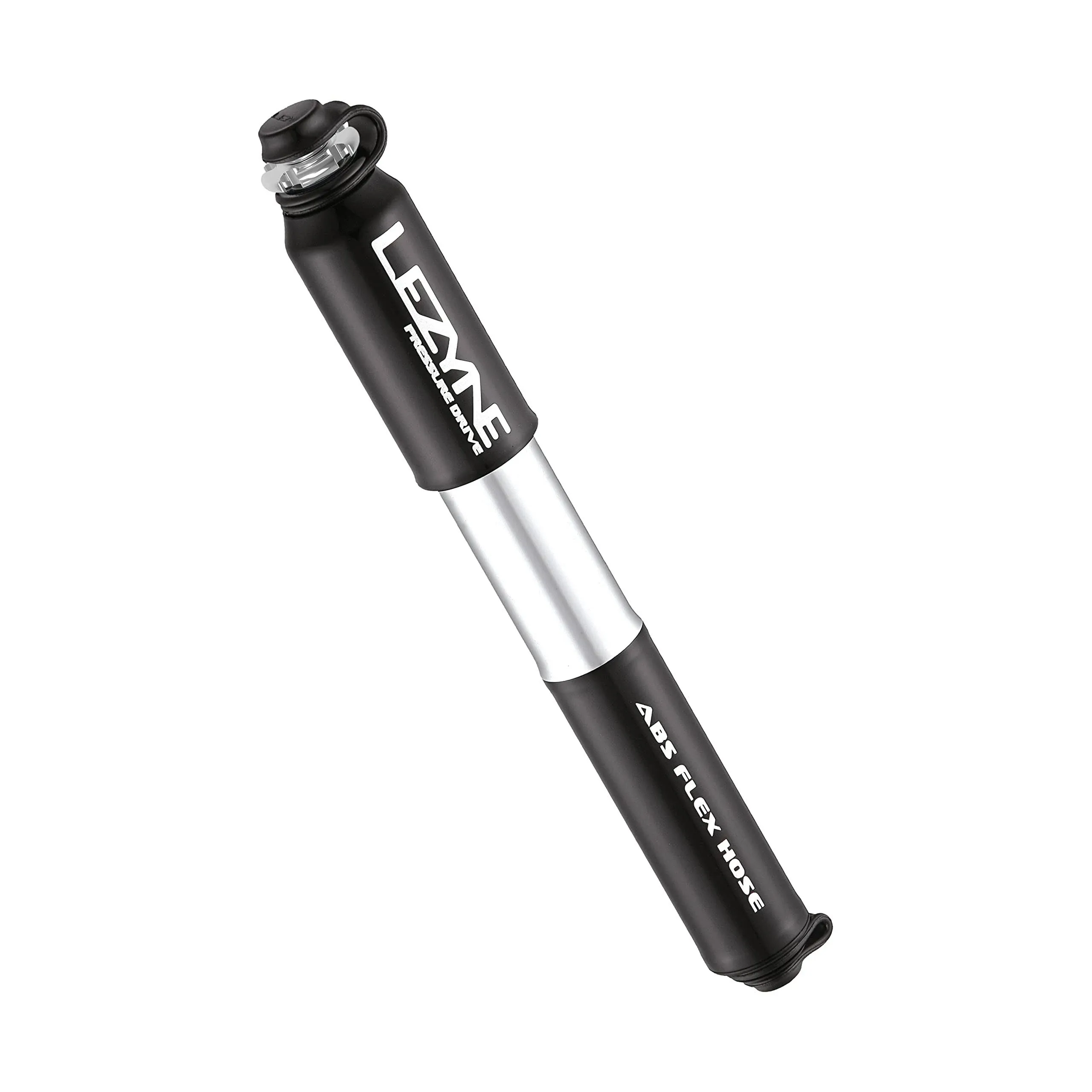 Lezyne ABS Pressure Drive Mini Frame Pump Small: Black/Polished Silver