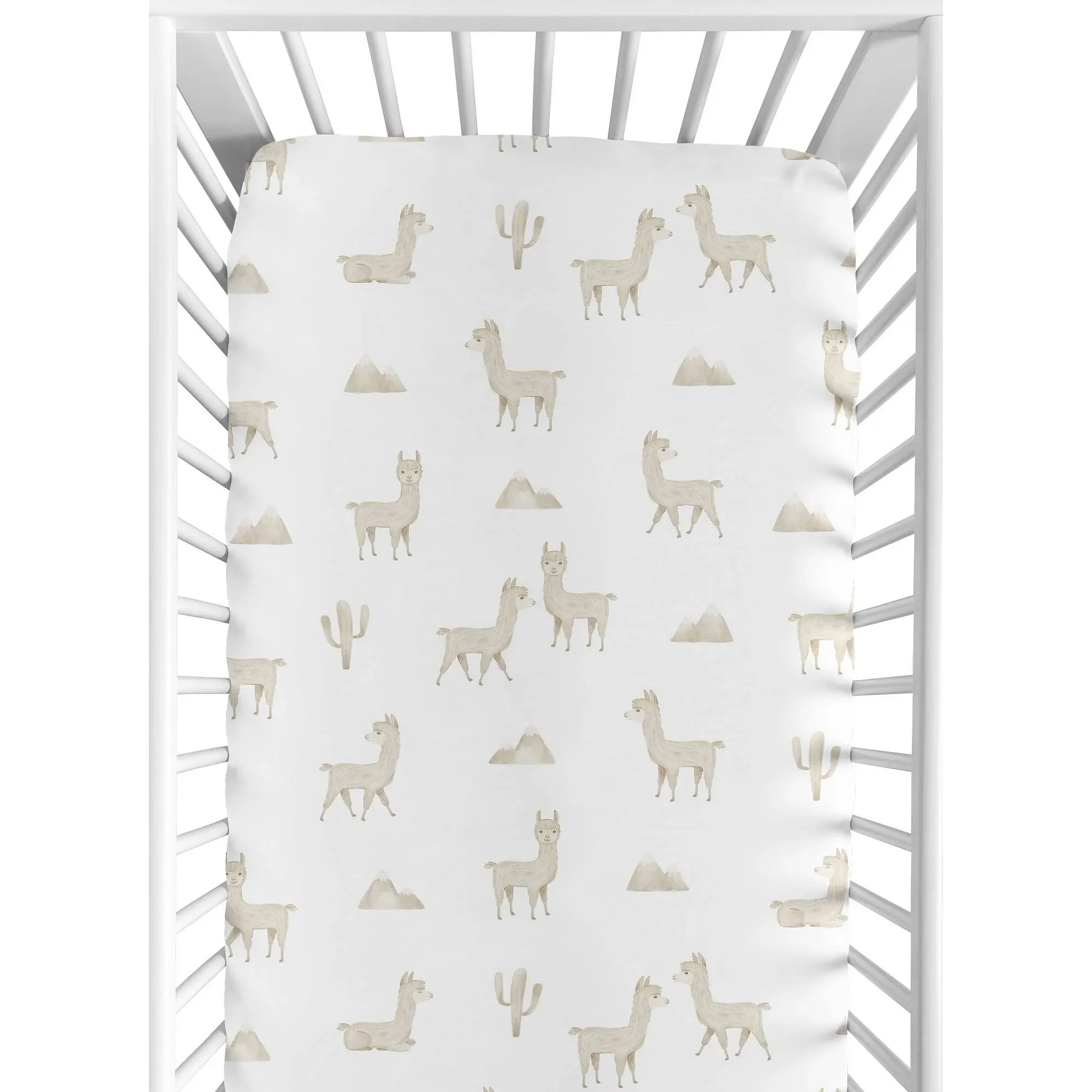 Sweet Jojo Designs Boho Llama Fitted Crib Sheet