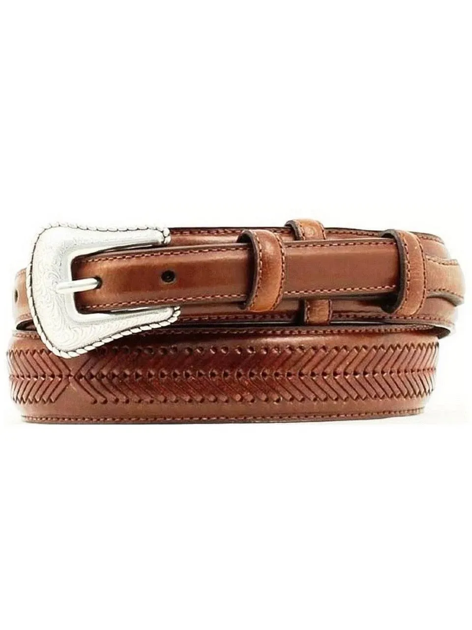 Nocona Belt Co. Men's Top Hand Brown Ranger