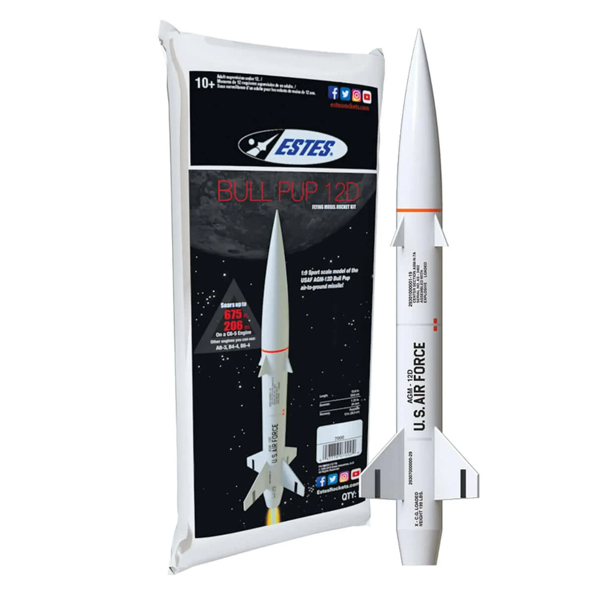 Estes Bull Pup 12D Rocket Kit