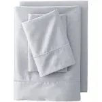 Lands' End 400 Thread Count Premium Supima Cotton No Iron Sateen Pillowcases - Ivory