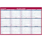 AT-A-GLANCE Erasable Vertical/Horizontal Wall Planner 2025