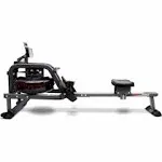 Sunny Health & Fitness Smart Obsidian Surge 500 M Water Rowing Machine - SF-RW5713SMART - Black