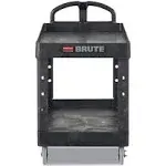 Rubbermaid Heavy Duty 2-Shelf Black Utility Cart