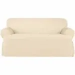 SureFit Heavyweight Cotton Duck Loveseat Slipcover