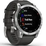 Garmin epix Gen 2, smartwatch ativo premium, tela sensível ao toque AMOLED, relógio de aventura com recursos avançados, aço ardósia