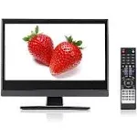 eXuby Small Flat Screen TV - 13.3&#034; LED TV - Perfect for Kitchen, Garage, RV, etc