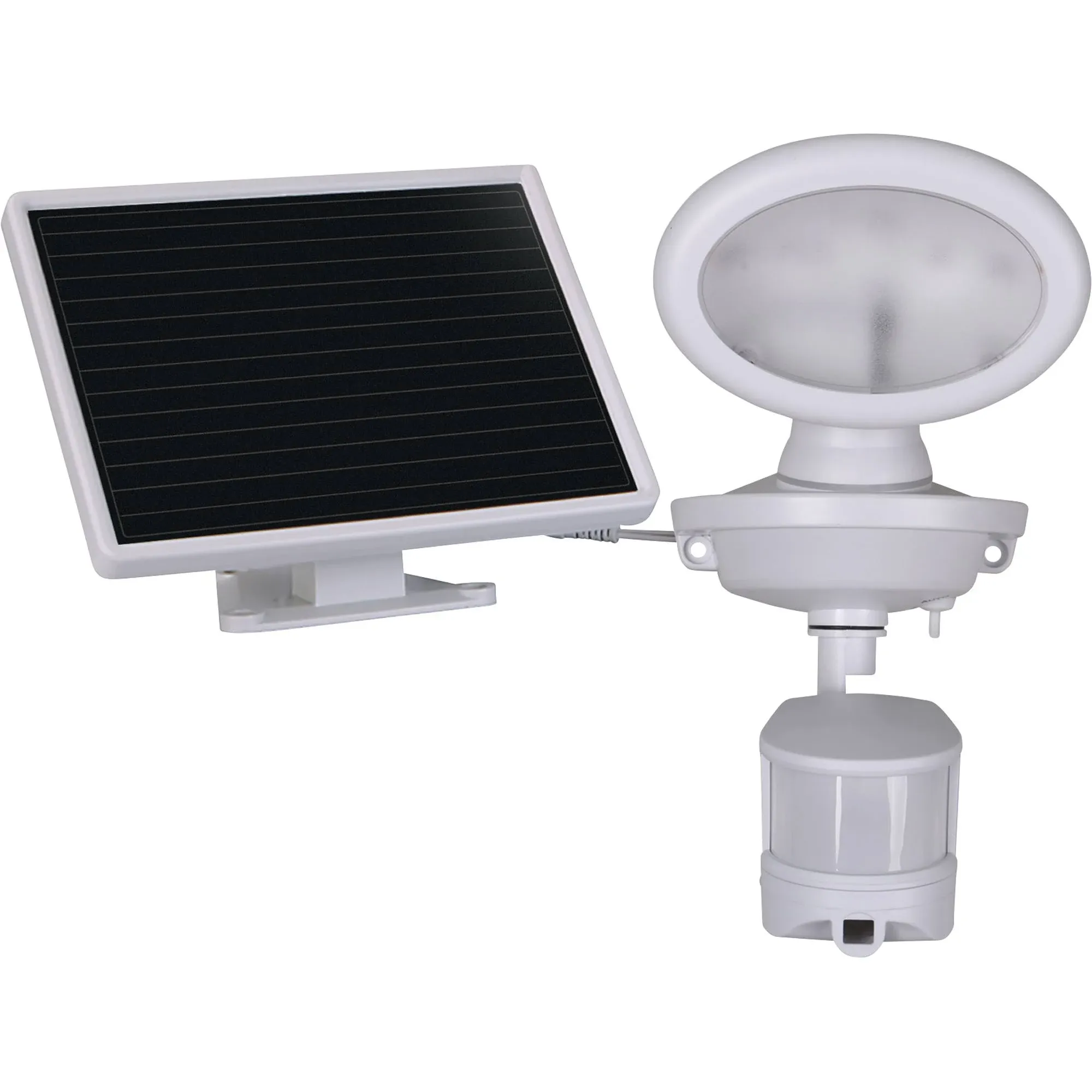 Maxsa 44643-CAM-WH Solar Security Video Camera and Spotlight-White