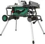 Metabo HPT C10RJSM 15-Amp 10-In. Table Saw with Fold and Roll Stand