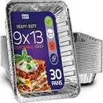 NYHI 9 x 13 Aluminum Foil Pans 30 Pack