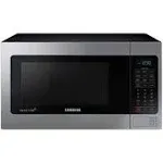 Samsung - 1.1 Cu. ft. Countertop Microwave with Grilling Element - Stainless Steel