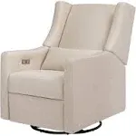 Babyletto Kiwi Electronic Recliner and Swivel Glider with USB Port - Performance Navy Eco-Twill