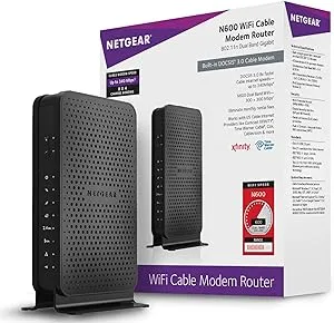 NETGEAR N600 WiFi Cable Modem Router C3700 DOCSIS 3.0