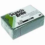 3M Scotch-Brite Commercial Scouring Pad, Green - 10 pack