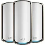 NETGEAR Orbi 970 - BE27000 WiFi 7 Quad-Band Mesh Whole Home Wireless System (3-Pack)