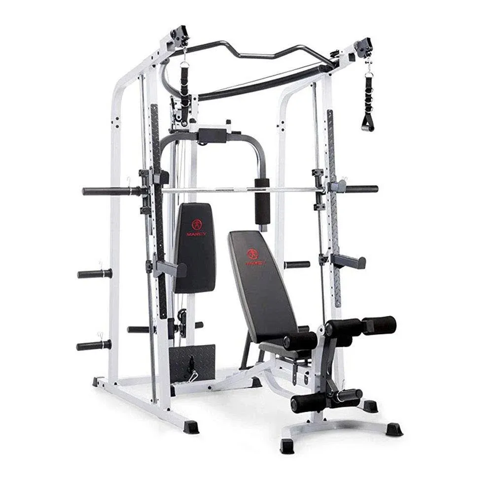 Marcy Pro Smith Cage Workout Machine Total Body Training Home Gym System