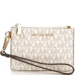 Michael Kors Jet Set Signature Small Coin Purse Vanilla