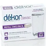 Diaper Dekor Classic Diaper Pail Refills, Most Economical Refill System | Quick & Easy to Replace | No Preset Bag Size Use Only What You Need | Exclusive End-of-Liner Marking, Multicolor