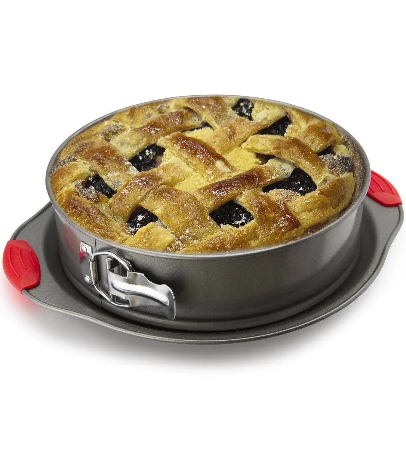 Non-Stick Springform Pan by Boxiki Kitchen | 2-in-1 Cheesecake Pans Spring Form