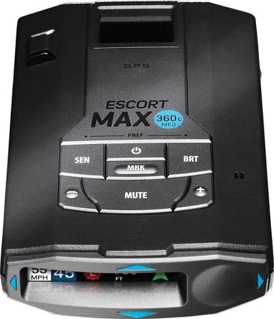 Escort - MAX 360c MKII Radar and Laser Detector - Black