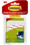 Command Poster Strips Value Pack, White, 48/Pack